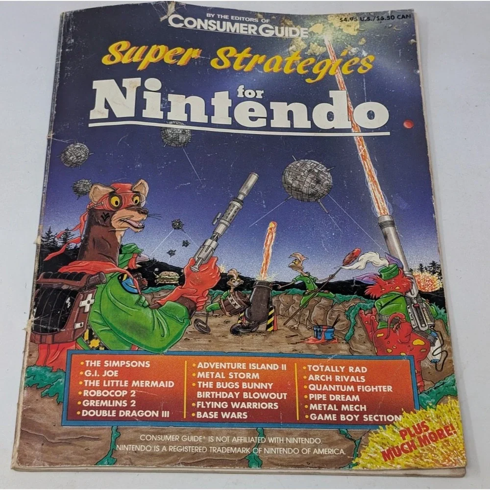 Super Strategies Nintendo NES Strategy Guide Vintage 1991 90s 1990s